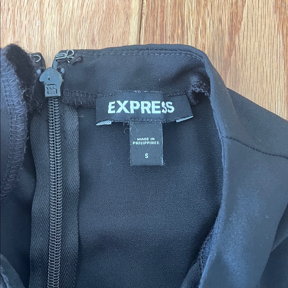 Express Classic Black Jumpsuit - Picture 3 of 4
